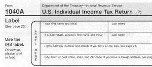 IRS FORM 1040A