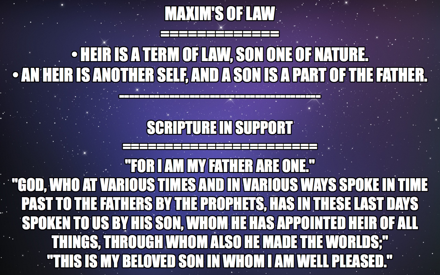 06 | Heir Maxims of Law